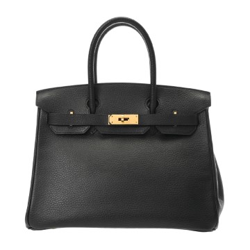 エルメス バーキン 30 ブラック アルデンヌ レディース バッグ 【中古】【bag】