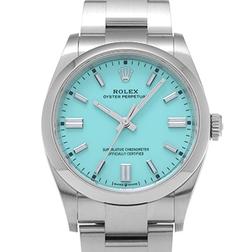 ロレックス オイスターパーペチュアル 36 126000 ターコイズブルー メンズ 時計 【中古】【wristwatch】