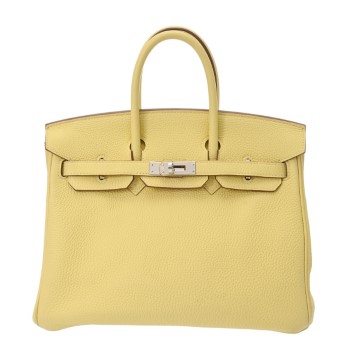 エルメス バーキン 25 ジョーヌプッサン トゴ レディース バッグ 【中古】【bag】
