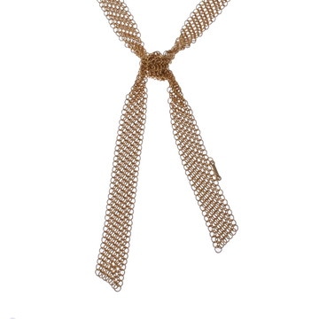 ティファニー メッシュスカーフ ネックレス ゴールド K18イエローゴールド YG レディース ジュエリー 【中古】【jewelry】