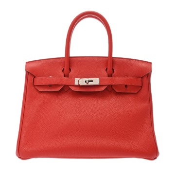 エルメス バーキン 30 ヴァーミリオン トゴ レディース バッグ 【中古】【bag】