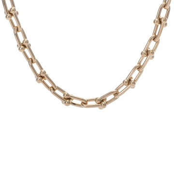 ティファニー ハードウェア スモールリンク ネックレス ゴールド K18イエローゴールド YG レディース ジュエリー 【中古】【jewelry】