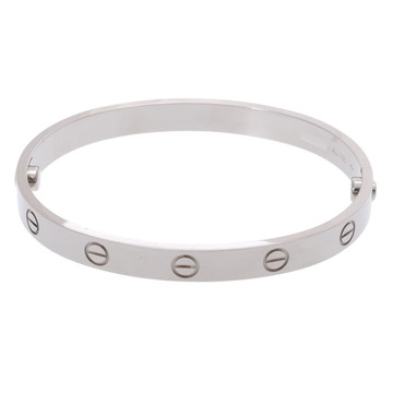 カルティエ ラブブレスレット #17 現行 シルバー K18ホワイトゴールド WG レディース ジュエリー 【中古】【jewelry】