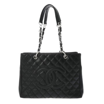 シャネル マトラッセ GST ブラック A50995 キャビアスキン レディース バッグ 【中古】【bag】
