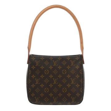 ルイ ヴィトン モノグラム  ルーピング MM  ブラウン M51146 モノグラムキャンバス レディース バッグ 【中古】【bag】