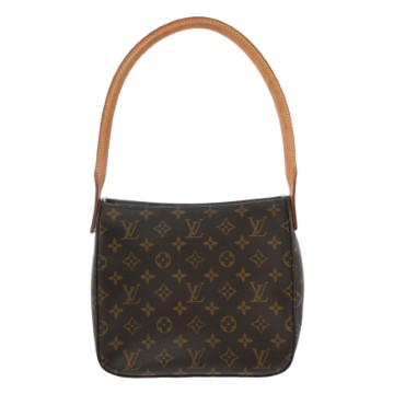 ルイ ヴィトン モノグラム  ルーピング MM  ブラウン M51146 モノグラムキャンバス レディース バッグ 【中古】【bag】