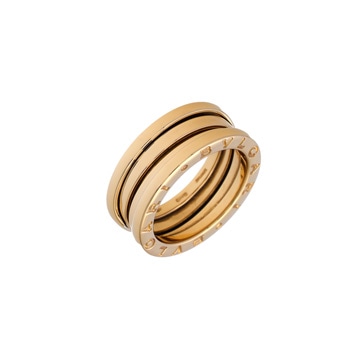 ブルガリ B-ZERO1 リング #50 ゴールド K18イエローゴールド YG レディース ジュエリー 【中古】【jewelry】