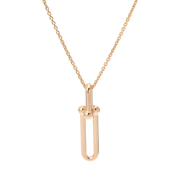 ティファニー ハードウェア ロングリンク ネックレス ゴールド K18ピンクゴールド PG レディース ジュエリー 【中古】【jewelry】