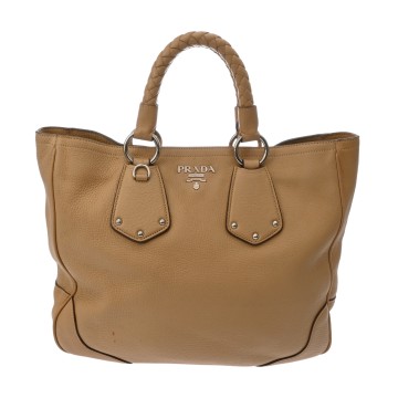 プラダ 2WAY トート ベージュ BN1346 レザー レディース バッグ 【中古】【bag】