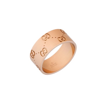 グッチ アイコン リング ゴールド K18ピンクゴールド PG メンズ ジュエリー 【中古】【jewelry】