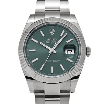 ロレックス デイトジャスト 41 126334 ミントグリーン メンズ 時計 【新品】【wristwatch】