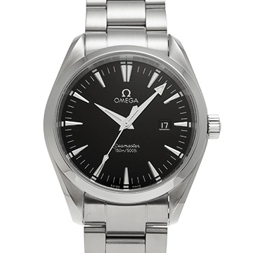 オメガ シーマスター アクアテラ クォーツ 2517.50 ブラック メンズ 時計 【中古】【wristwatch】