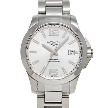 ロンジン コンクエスト L3.676.4.76.6 シルバー メンズ 時計 【中古】【wristwatch】