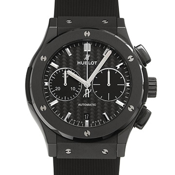 ウブロ クラシックフュージョン クロノグラフ ブラックマジック 521.CM.1771.RX ブラックカーボン メンズ 時計 【中古】【wristwatch】