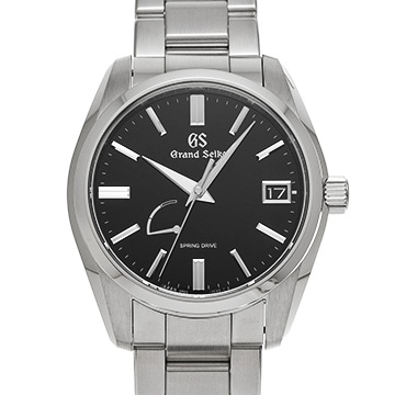 グランドセイコー ヘリテージコレクション スプリングドライブ SBGA467 ブラック メンズ 時計 【中古】【wristwatch】