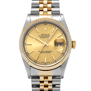 ロレックス デイトジャスト 36 16233 シャンパン メンズ 時計 【中古】【wristwatch】