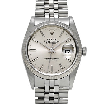 ロレックス デイトジャスト 36 16234 シルバー メンズ 時計 【中古】【wristwatch】