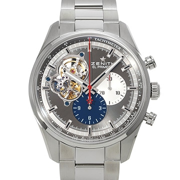 ゼニス エル・プリメロ クロノマスター 03.2040.4061/23.C496 グレー メンズ 時計 【中古】【wristwatch】