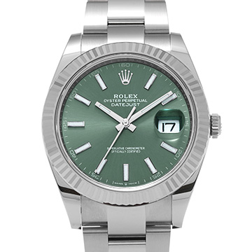 ロレックス デイトジャスト 41 126334 ミントグリーン メンズ 時計 【新品】【wristwatch】