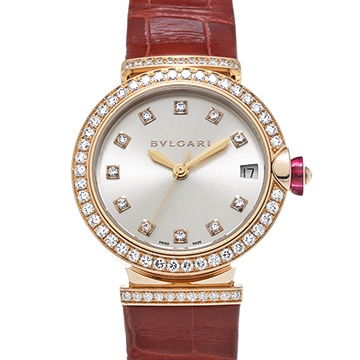 ブルガリ ルチェア LUP33G シルバー/ダイヤモンド レディース 時計 【中古】【wristwatch】