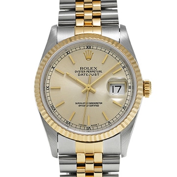 ロレックス デイトジャスト 16233 シルバー メンズ 時計 【中古】【wristwatch】