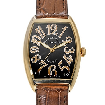 フランクミュラー トノウ カーベックス サンセット 2852SC SUN ブラック レディース 時計 【中古】【wristwatch】