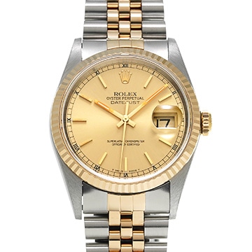 ロレックス デイトジャスト 36 16233 シャンパン メンズ 時計 【中古】【wristwatch】