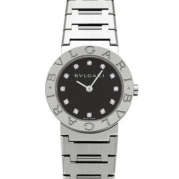 ブルガリ ブルガリブルガリ BB26SS ブラック/ダイヤモンド レディース 時計 【中古】【wristwatch】