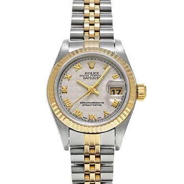 ロレックス デイトジャスト 79173 アイボリーピラミッド レディース 時計 【中古】【wristwatch】