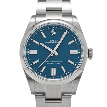 ロレックス オイスターパーペチュアル 41 134300 メットブルー メンズ 時計 【中古】【wristwatch】