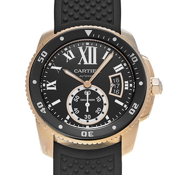 カルティエ カリブル ドゥ カルティエ W7100052 ブラック メンズ 時計 【中古】【wristwatch】