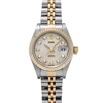 ロレックス デイトジャスト 69173G シルバーコンピュータ/ダイヤモンド レディース 時計 【中古】【wristwatch】