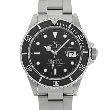 ロレックス サブマリーナ デイト 16610 ブラック メンズ 時計 【中古】【wristwatch】