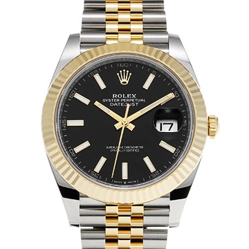 ロレックス デイトジャスト 41 126333 ブライトブラック メンズ 時計 【新品】【wristwatch】