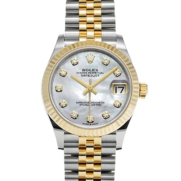 ロレックス デイトジャスト 31 278273G ホワイトシェル/ダイヤモンド ユニセックス 時計 【新品】【wristwatch】