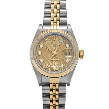 ロレックス デイトジャスト 26 69173G シャンパンコンピュータ/ダイヤモンド レディース 時計 【中古】【wristwatch】