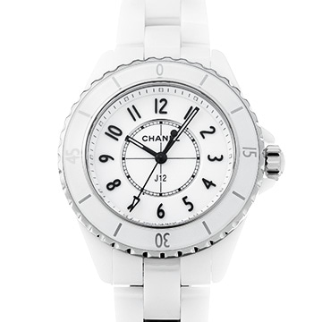 シャネル J12 33MM H5698 ホワイトラッカー レディース 時計 【中古】【wristwatch】