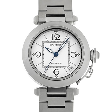 カルティエ パシャC W31074M7 ホワイト ユニセックス 時計 【中古】【wristwatch】