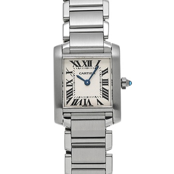 カルティエ タンクフランセーズ SM W51008Q3 シルバー レディース 時計 【中古】【wristwatch】