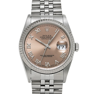 ロレックス デイトジャスト 36 16234 ピンク メンズ 時計 【中古】【wristwatch】