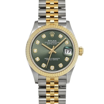 ロレックス デイトジャスト 31 278273G オリーブグリーン/ダイヤモンド ユニセックス 時計 【新品】【wristwatch】