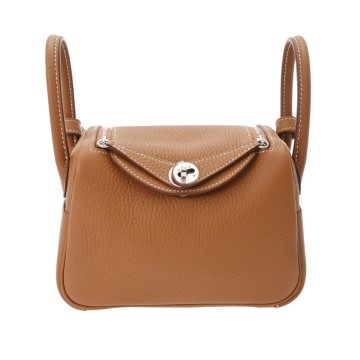 エルメス リンディ ミニ 2 ゴールド トリヨンクレマンス レディース バッグ 【未使用】【bag】