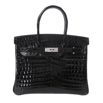 エルメス バーキン 30  ブラック ニロティカスリセ レディース バッグ 【中古】【bag】