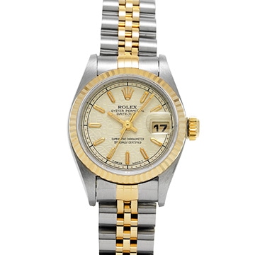 ロレックス デイトジャスト 69173 アイボリーコンピュータ レディース 時計 【中古】【wristwatch】