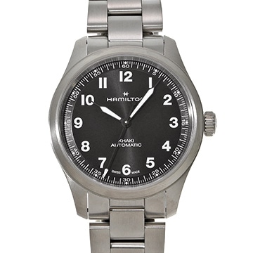 ハミルトン カーキ フィールド チタニウム エンジニア ガーメンツ H70235130 ブラック メンズ 時計 【中古】【wristwatch】