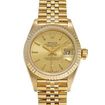 ロレックス デイトジャスト 69178 シャンパン レディース 時計 【中古】【wristwatch】