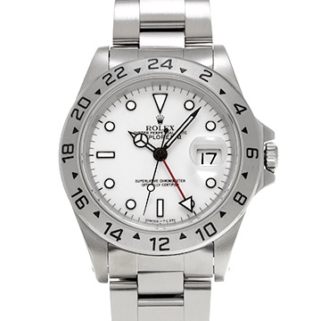 ロレックス エクスプローラーII 16570 ホワイト メンズ 時計 【中古】【wristwatch】