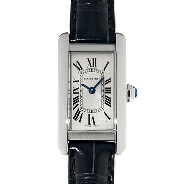 カルティエ タンク アメリカン SM WSTA0016 シルバー レディース 時計 【中古】【wristwatch】
