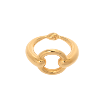 エルメス スカーフリング モー ゴールド メタル ユニセックス ジュエリー 【中古】【jewelry】