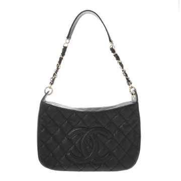 シャネル マトラッセ ワンショルダーバッグ ブラック A20993 キャビアスキン レディース バッグ 【中古】【bag】